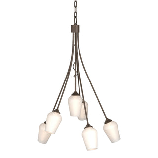 Hubbardton Forge - 103043-SKT-05-GG0303 - Flora 6 Arm Chandelier - Flora - Bronze