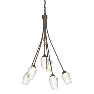 Hubbardton Forge - 103043-SKT-05-ZS0354 - Flora 6 Arm Chandelier - Flora - Bronze