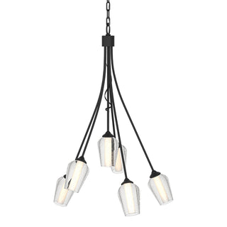 Hubbardton Forge - 103043-SKT-10-ZS0354 - Flora 6 Arm Chandelier - Flora - Black