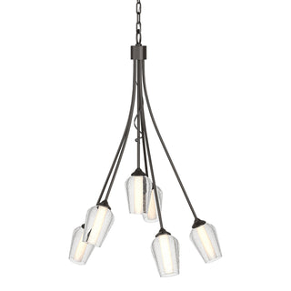 Hubbardton Forge - 103043-SKT-14-ZS0354 - Flora 6 Arm Chandelier - Flora - Oil Rubbed Bronze