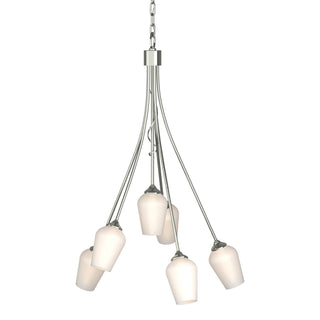 Hubbardton Forge - 103043-SKT-85-GG0303 - Flora 6 Arm Chandelier - Flora - Sterling