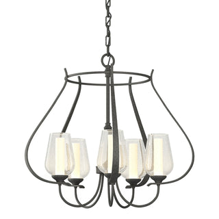Hubbardton Forge - 103045-SKT-20-ZS0354 - Flora 5 Arm Chandelier - Flora - Natural Iron