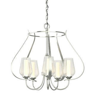 Hubbardton Forge - 103045-SKT-85-ZS0354 - Flora 5 Arm Chandelier - Flora - Sterling