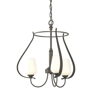 Hubbardton Forge - 103047-SKT-07-GG0303 - Flora 3 Arm Chandelier - Flora - Dark Smoke