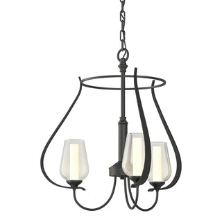 Hubbardton Forge - 103047-SKT-10-ZS0354 - Flora 3 Arm Chandelier - Flora - Black