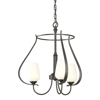 Hubbardton Forge - 103047-SKT-14-GG0303 - Flora 3 Arm Chandelier - Flora - Oil Rubbed Bronze