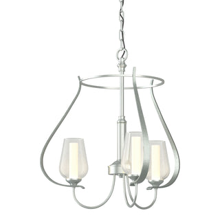Hubbardton Forge - 103047-SKT-82-ZS0354 - Flora 3 Arm Chandelier - Flora - Vintage Platinum