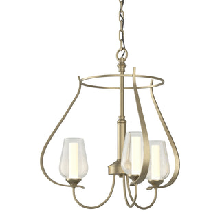 Hubbardton Forge - 103047-SKT-84-ZS0354 - Flora 3 Arm Chandelier - Flora - Soft Gold