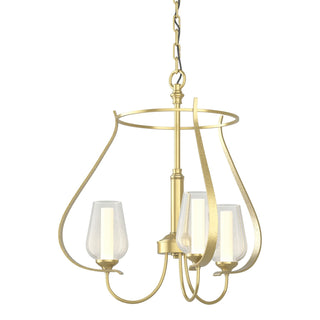 Hubbardton Forge - 103047-SKT-86-ZS0354 - Flora 3 Arm Chandelier - Flora - Modern Brass