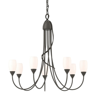 Hubbardton Forge - 103049-SKT-07-GG0444 - Flora 7 Arm Chandelier - Flora - Dark Smoke