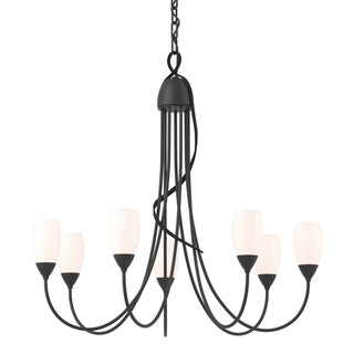 Hubbardton Forge - 103049-SKT-10-GG0444 - Flora 7 Arm Chandelier - Flora - Black