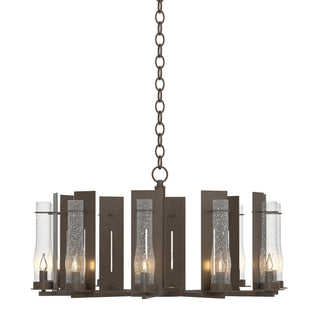 Hubbardton Forge - 103290-SKT-05-II0184 - New Town 10 Arm Chandelier - New Town - Bronze
