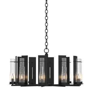 Hubbardton Forge - 103290-SKT-10-II0184 - New Town 10 Arm Chandelier - New Town - Black