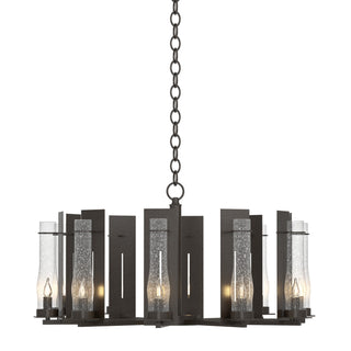 Hubbardton Forge - 103290-SKT-14-II0184 - New Town 10 Arm Chandelier - New Town - Oil Rubbed Bronze