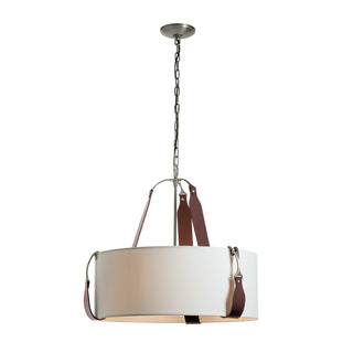Hubbardton Forge - 104070-SKT-24-LB-SF2208 - Saratoga Small Pendant - Saratoga - Polished Nickel