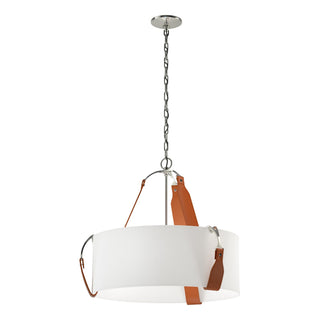 Hubbardton Forge - 104070-SKT-24-LC-SF2208 - Saratoga Small Pendant - Saratoga - Polished Nickel