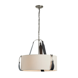 Hubbardton Forge - 104070-SKT-24-LK-SE2208 - Saratoga Small Pendant - Saratoga - Polished Nickel