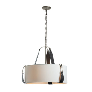 Hubbardton Forge - 104070-SKT-24-LK-SF2208 - Saratoga Small Pendant - Saratoga - Polished Nickel