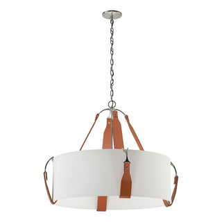 Hubbardton Forge - 104072-SKT-24-LC-SF2812 - Saratoga Large Pendant - Saratoga - Polished Nickel