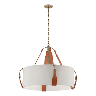 Hubbardton Forge - 104072-SKT-27-LC-SE2812 - Saratoga Large Pendant - Saratoga - Antique Brass