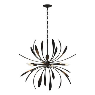 Hubbardton Forge - 104350-SKT-10 - Dahlia Chandelier - Dahlia - Black