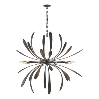 Hubbardton Forge - 104355-SKT-20 - Dahlia Large Chandelier - Dahlia - Natural Iron