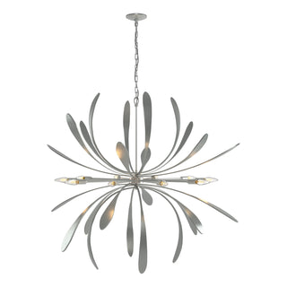 Hubbardton Forge - 104355-SKT-82 - Dahlia Large Chandelier - Dahlia - Vintage Platinum