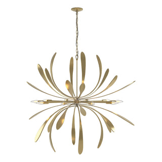 Hubbardton Forge - 104355-SKT-86 - Dahlia Large Chandelier - Dahlia - Modern Brass
