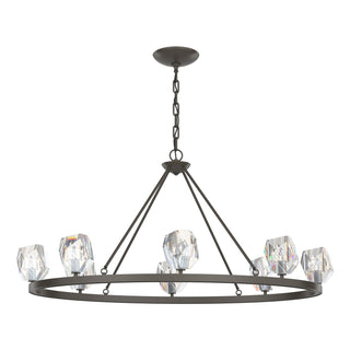 Hubbardton Forge - 105021-SKT-07-CR - Gatsby 8-Light Chandelier - Gatsby - Dark Smoke