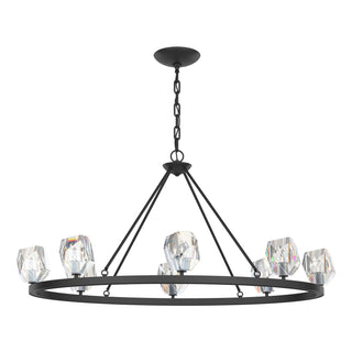 Hubbardton Forge - 105021-SKT-10-CR - Gatsby 8-Light Chandelier - Gatsby - Black