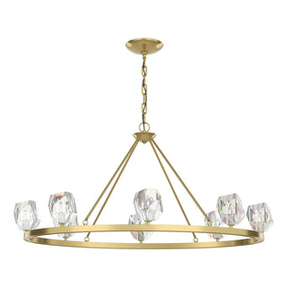 Hubbardton Forge - 105021-SKT-86-CR - Gatsby 8-Light Chandelier - Gatsby - Modern Brass