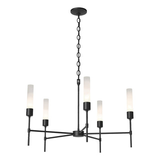 Hubbardton Forge - 105045-SKT-10-FD0611 - Vela 5 Arm Chandelier - Vela - Black