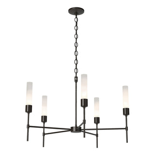 Hubbardton Forge - 105045-SKT-14-FD0611 - Vela 5 Arm Chandelier - Vela - Oil Rubbed Bronze