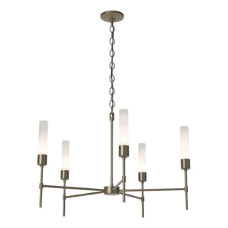 Hubbardton Forge - 105045-SKT-84-FD0611 - Vela 5 Arm Chandelier - Vela - Soft Gold