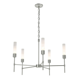 Hubbardton Forge - 105045-SKT-85-FD0611 - Vela 5 Arm Chandelier - Vela - Sterling