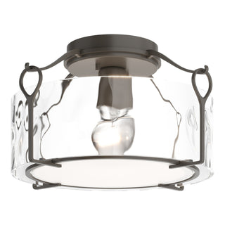 Hubbardton Forge - 121142-SKT-07-LL0218 - Bow Medium Semi-Flush - Bow - Dark Smoke