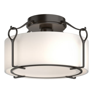 Hubbardton Forge - 121142-SKT-14-GG0218 - Bow Medium Semi-Flush - Bow - Oil Rubbed Bronze