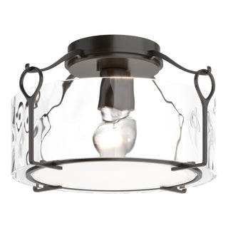 Hubbardton Forge - 121142-SKT-14-LL0218 - Bow Medium Semi-Flush - Bow - Oil Rubbed Bronze