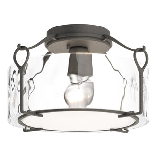 Hubbardton Forge - 121142-SKT-20-LL0218 - Bow Medium Semi-Flush - Bow - Natural Iron