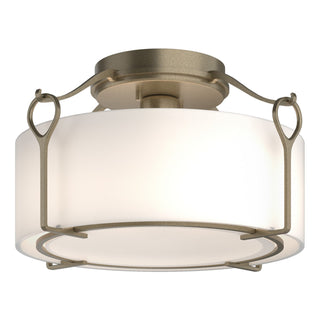 Hubbardton Forge - 121142-SKT-84-GG0218 - Bow Medium Semi-Flush - Bow - Soft Gold
