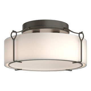 Hubbardton Forge - 121145-SKT-07-GG0216 - Bow Large Semi-Flush - Bow - Dark Smoke
