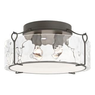 Hubbardton Forge - 121145-SKT-07-LL0216 - Bow Large Semi-Flush - Bow - Dark Smoke