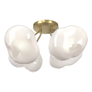 Hubbardton Forge - 121370-SKT-86-FD0710 - Ume 4-Light Semi-Flush - Ume - Modern Brass