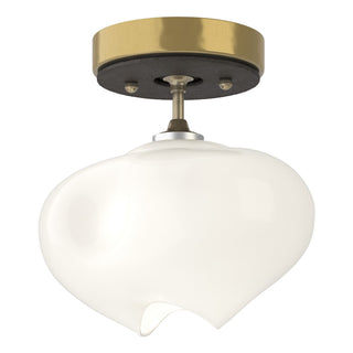 Hubbardton Forge - 121372-SKT-86-14-FD0710 - Ume 1-Light Semi-Flush - Ume - Modern Brass