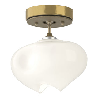 Hubbardton Forge - 121372-SKT-86-84-FD0710 - Ume 1-Light Semi-Flush - Ume - Modern Brass