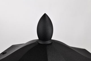 Raiden One Light Outdoor Post Lantern in Matte Black
