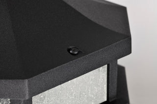 Raiden One Light Outdoor Hanging Lantern in Matte Black
