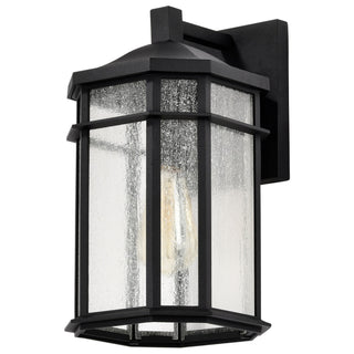 Raiden One Light Outdoor Wall Lantern in Matte Black