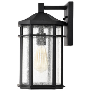 Raiden One Light Outdoor Wall Lantern in Matte Black