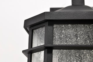 Raiden One Light Outdoor Wall Lantern in Matte Black